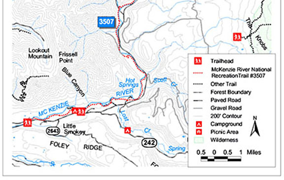 lower mckensie trail map